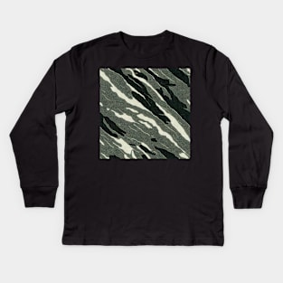 Winter Camouflage Army Pattern, a perfect gift for all soldiers, asg and paintball fans! #26 Kids Long Sleeve T-Shirt